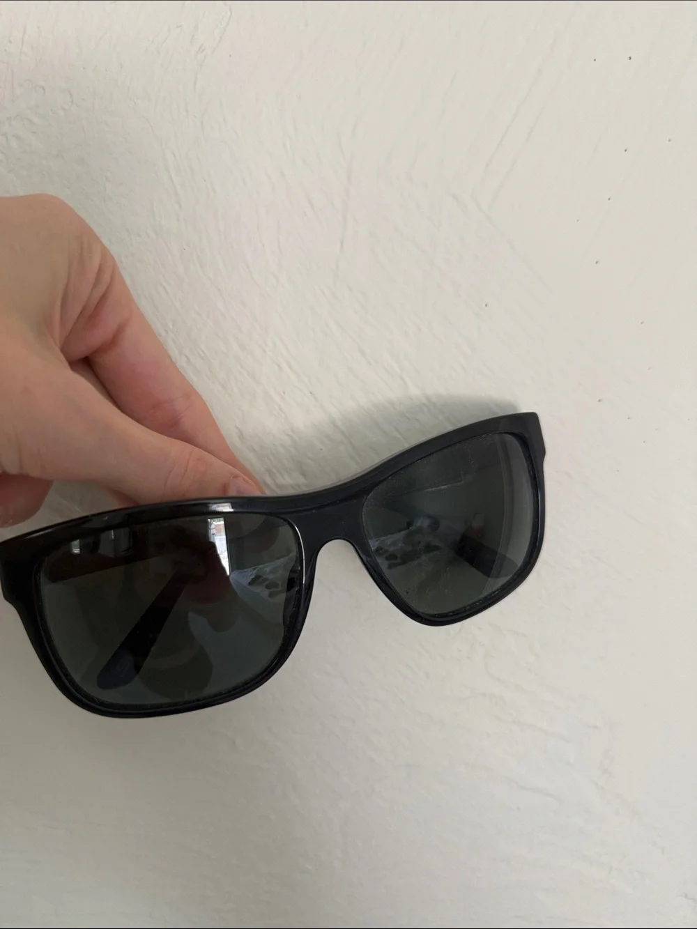 Versace Men's Black Sunglasses with Dark Lenses